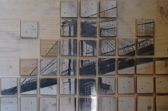 3D art, tile, wooden, brooklyn bridge, pencil, drawing, wood, badass, awesome, unique
